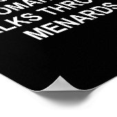 I Enjoy Long Romantic Walks Through Menards Funny  Poster (Hoek)