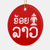I Erawan (Love) Lao (Khoy Huk Lao) Keramisch Ornament (Links)