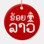 I Erawan (Love) Lao (Khoy Huk Lao) Keramisch Ornament (Achterkant)