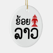 I Erawan (Love) Lao (Khoy Huk Lao) Keramisch Ornament (Rechts)