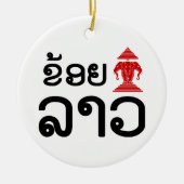 I Erawan (Love) Lao (Khoy Huk Lao) Keramisch Ornament (Voorkant)