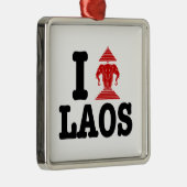 I Erawan (Love) Laos Metalen Ornament (Rechts)