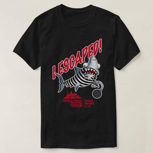 I Escape from Alcatraz Triathlon  T-shirt (Design voorkant)