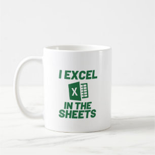 I Excel in de vellen Spreadshee Funny Accountant Koffiemok