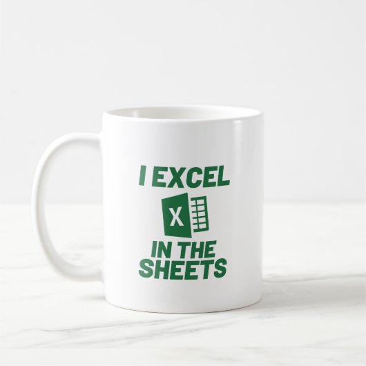 I Excel in de vellen Spreadshee Funny Accountant Koffiemok (Links)