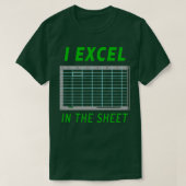 I Excel op het blad T-shirt (Design voorkant)