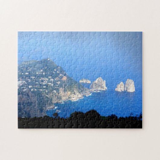 i Faraglioni rocks Capri Island, Zuid-Italië Legpuzzel (Horizontaal)