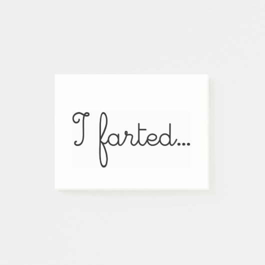 I Fart Fart Farts Farting I Love Farming LOL WTF Post-it® Notes (Voorkant)
