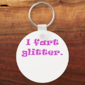 I Fart Glitter Sleutelhanger (Voorkant)