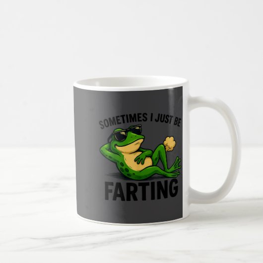 I Farting Frog Sometimes Just Dreams Koffiemok (Rechts)
