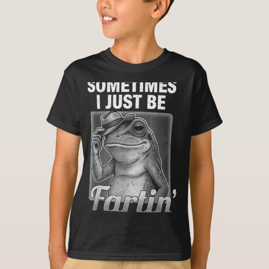 I Farting Frog Sometimes Just Fartin Fart Fun T-shirt (Voorkant)