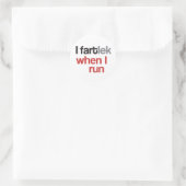 I FARTlek wanneer ik run © - Funny FARTlek Sticker (Tas)
