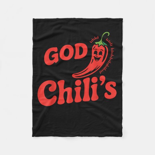 I Feel God In This Chili S Tonight. Fleece Deken (Voorkant)