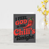 I Feel God In This Chili S Tonight.  Kaart (Gele Bloem)