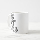 I Feel Like Work Got Custody Of Me &amp; Home Funn Koffiemok (Voorkant links)