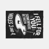 I Fell For You Somewhere Holes 3 And 4 Mini Golf  Fleece Deken (Voorkant (Horizontaal))