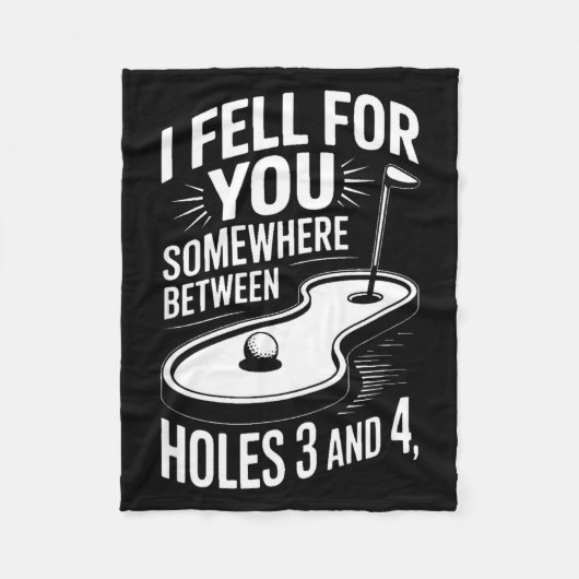 I Fell For You Somewhere Holes 3 And 4 Mini Golf  Fleece Deken (Voorkant)