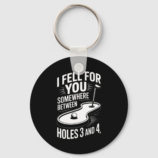 I Fell For You Somewhere Holes 3 And 4 Mini Golf  Sleutelhanger (Voorkant)