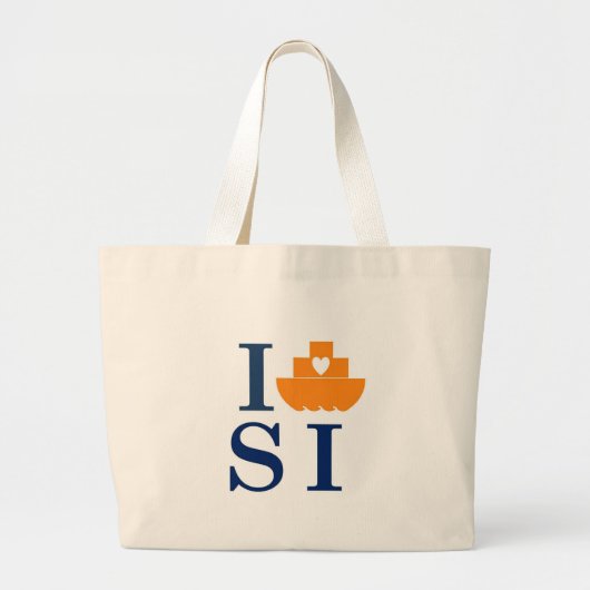 I ferry Staten Island jumbo canvas tas (Voorkant)