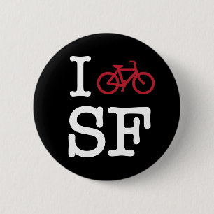 I fiets SF (douane SF die biking) Ronde Button 5,7 Cm