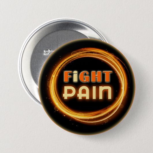 I Fight Pain Ronde Button 7,6 Cm (Voorkant /achterkant)