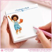 I Finished a Book Personalized Book Lover Post-it® Notes