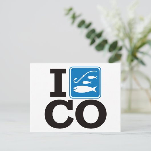 I Fish Colorado - CO Briefkaart (Staand voorkant)