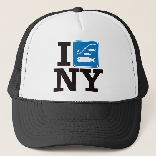 I Fish New York - NY Trucker Pet (Voorkant)
