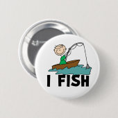 I Fish Stick Figuur Button (Voorkant /achterkant)