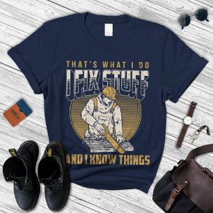 I Fix Stuff Shirt Papa Tshirt Vaderdag Cadeau