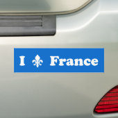I Fleur-de-Lis France Bumpersticker (Op auto)