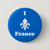 I Fleur-de-Lis France Button (Voorkant)