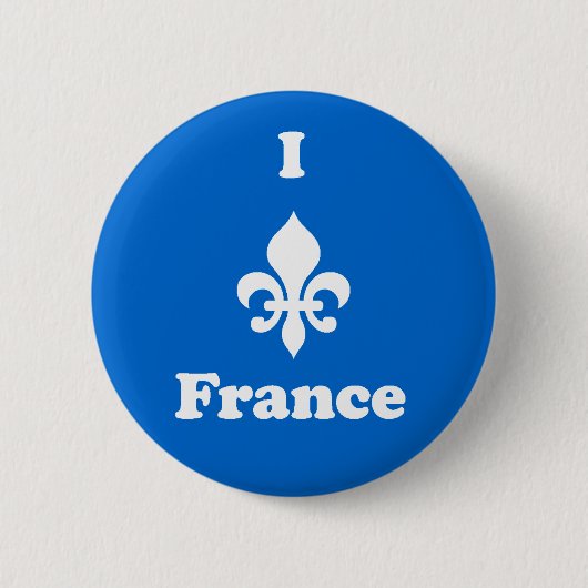 I Fleur-de-Lis France Button (Voorkant)