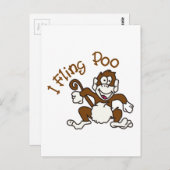 I Fling Poo Briefkaart (Voorkant / Achterkant)