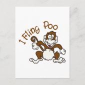 I Fling Poo Briefkaart (Voorkant)