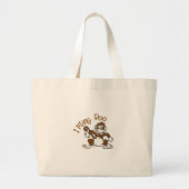 I Fling Poo Grote Tote Bag (Voorkant)