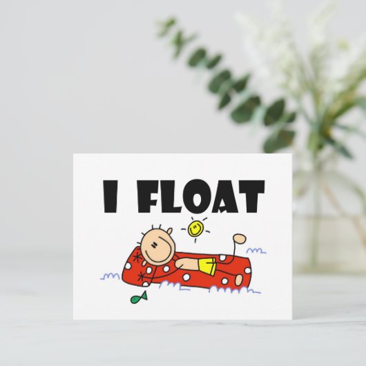 I Float T-shirts en geschenken Briefkaart (Staand voorkant)