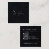 i floristさまショップカード2 vierkante visitekaartje (Voorkant / Achterkant)