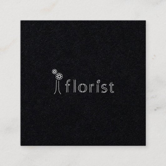 i floristさまショップカード2 vierkante visitekaartje (Voorkant)