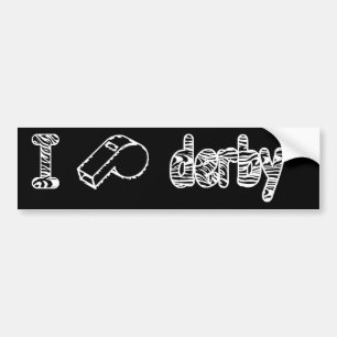 I [fluiten] Derby Bumpersticker