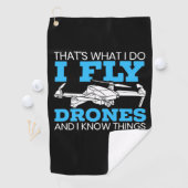 I Fly Drones Golfhanddoek (Insitu)