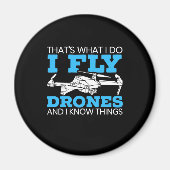 I Fly Drones Magneet (Voorkant)