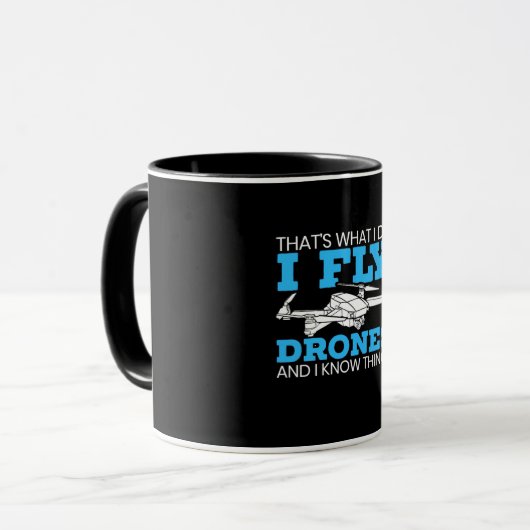 I Fly Drones Mok (Voorkant links)