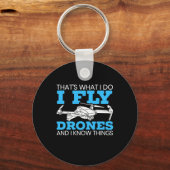 I Fly Drones Sleutelhanger (Voorkant)