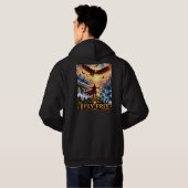 I Fly Free Fantasy Eagle Pullover Hoodie (Achterkant volledig)