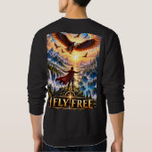 I Fly Free Fantasy Eagle Trui (Achterkant)