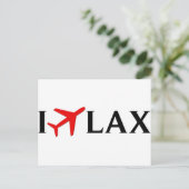 I Fly LAX - Los Angeles International Airport Briefkaart (Staand voorkant)