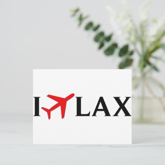 I Fly LAX - Los Angeles International Airport Briefkaart (Staand voorkant)