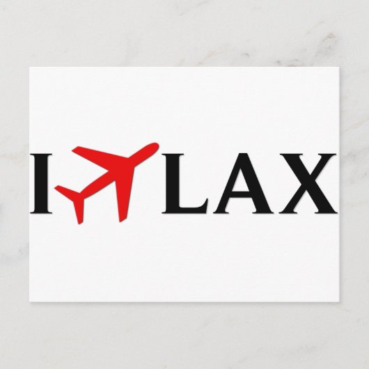 I Fly LAX - Los Angeles International Airport Briefkaart (Voorkant)