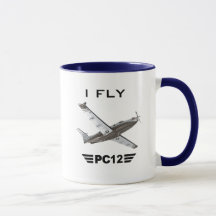 I Fly PC12 — Pilot Coffee Mok